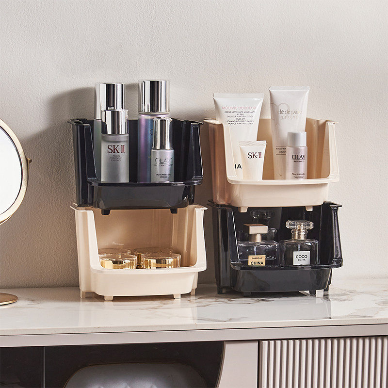 厨房台面桌面敞口收纳盒书桌收纳