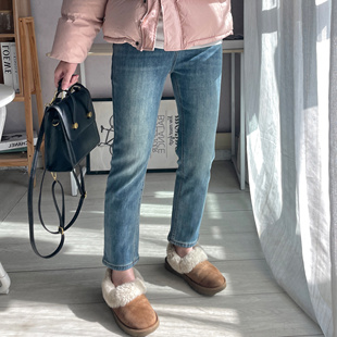 遮肉显瘦神裤 SA小树2025春秋炸裂好穿弹力牛仔裤 女高腰直筒烟管裤