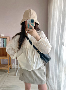 SA小树2026夏季立领夹克运动防晒上衣衣女空调衫薄款帅气宽松外套