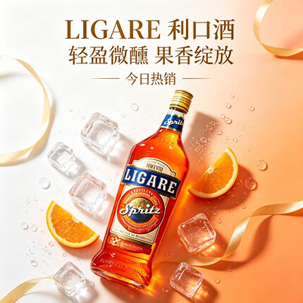 Ligare利加雷开胃利口酒俄罗斯进口Spritz女士低度甜酒微醺洋酒