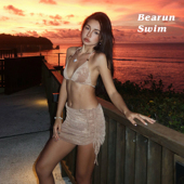 BEARUN 分体泳衣 性感热辣泳装 SWIM 欧美风比基尼小胸聚拢2025新款