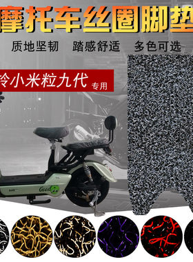适用于台铃小米粒六代七代九代-F电动车脚垫TDT1027Z踩脚踏板垫