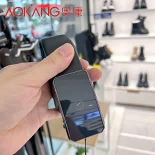 奥康皮带男士真皮自动扣腰带新款男式名牌裤带头层牛皮商务裤腰带