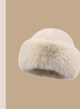 TURN2SPRING 小众设计感 韩版蒙古帽保暖毛绒纯色百搭 渔夫帽