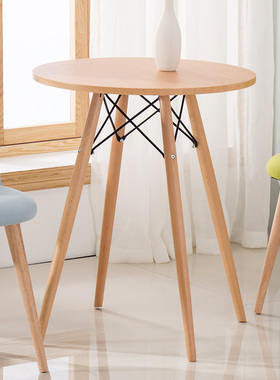 咖啡厅白色简约现代组装桌子西餐桌电脑桌奶茶店饭店桌椅可定做