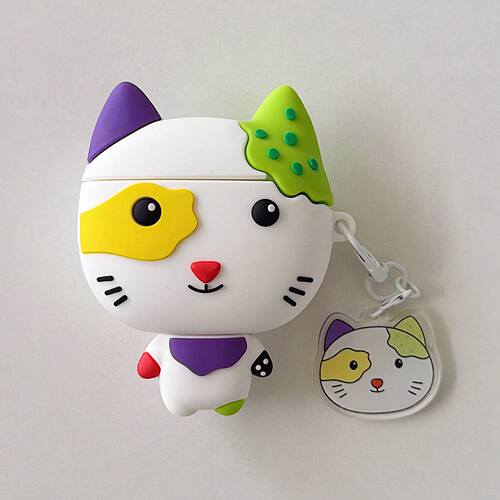 ins趣味可爱卡通小怪猫咪airpods4代保护套airpod3适用苹果pro3耳机壳二代无线蓝牙第三代2代airpodpro