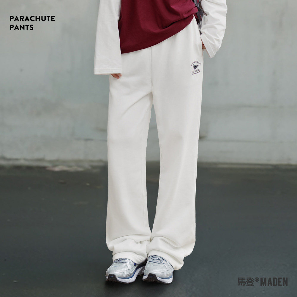 马登复古垂感休闲卫裤纯棉弹力运动裤宽松显瘦阔腿裤慵懒风秋季女