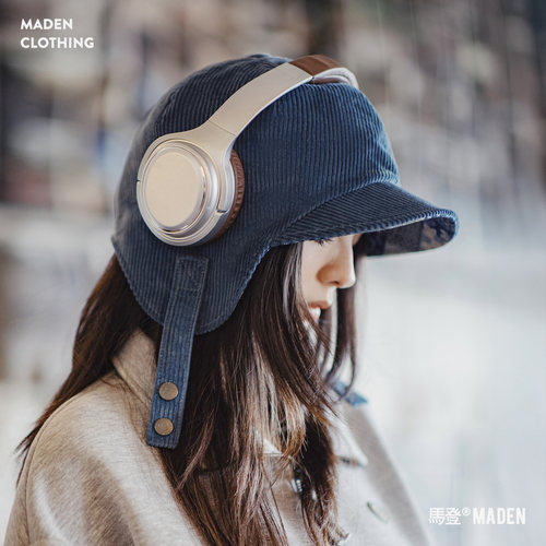 一体式护耳雷锋飞行帽马登女装