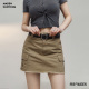 裙子小个子短裙辣妹夏季 半身裙休闲工装 女 包臀裙纯棉修身 马登美式