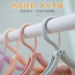 旅行折叠衣架便携学生宿舍家用加厚晾内衣袜子防风架旅游必备结实