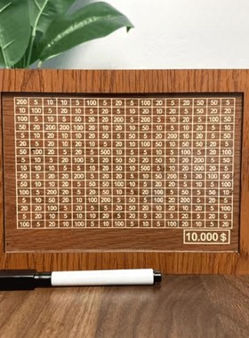 存钱罐只进不出2026新款新型数字一万神器计数零钱存储盒木质新型