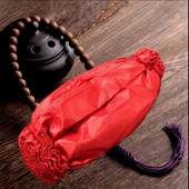 头劳保防油晒套袖 成人大红色优质防水布手臂袖 套厨房护袖 男女秋冬