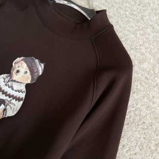 圆领上衣 女装 宽松版 简单百搭808 棉质加绒卫衣