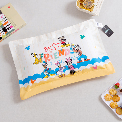 迪士尼100%纯棉儿童枕头套30*50幼儿园40*60四季全棉枕皮枕头芯罩