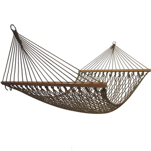 庭院网床吊床户外成人锦纶网状野外单人双人加厚室外野营阳台秋千