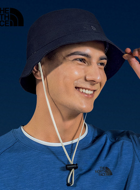 TheNorthFace北面帽子男女款通用春夏新款户外休闲遮阳渔夫帽3VWX