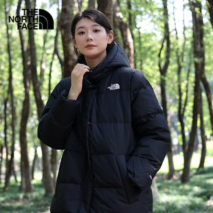 TheNorthFace北面羽绒服秋冬新款 外套8ED8 女士户外防寒保暖中长款
