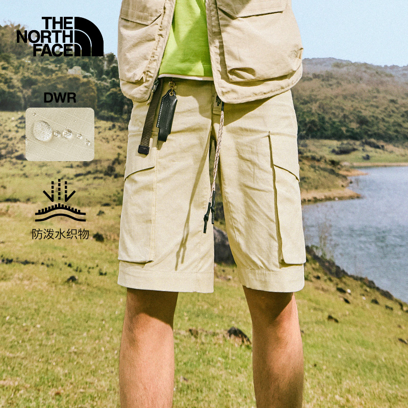 北面短裤运动休闲防泼水