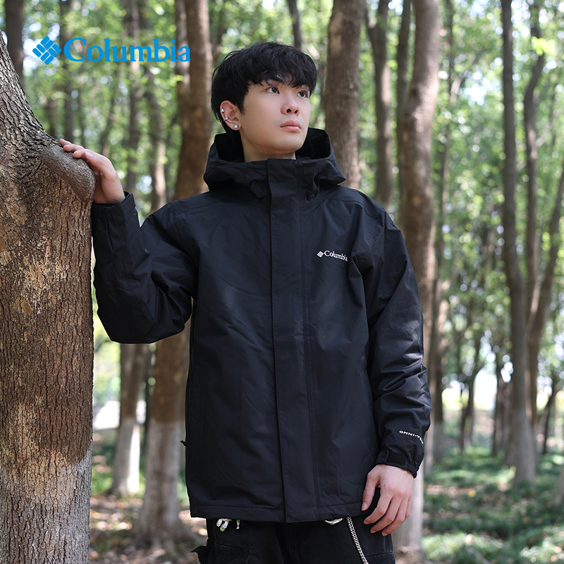 哥伦比亚男保暖三合一冲锋衣