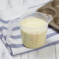 250/500/1000ml red graduated plastic measuring cup (cup oz) for measuring juice and milk tea milliliters thumbnail 8