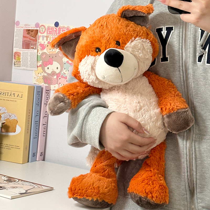 小狐狸玩偶浣熊公仔睡觉抱枕