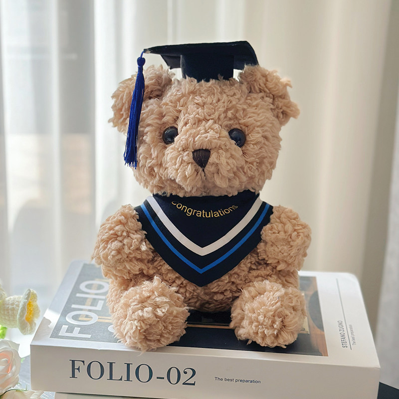 博士熊公仔学士服泰迪熊玩偶毛绒玩具娃娃男女生升学纪念毕业礼物