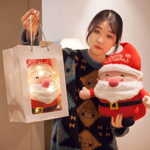 圣诞老人公仔麋鹿鹿毛绒玩具