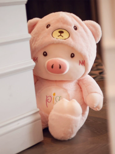 Плюшевая тряпичная кукла, игрушка, милая подушка для сна, популярно в интернете, свинья