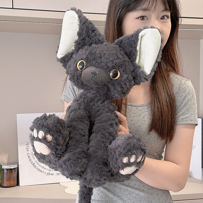 德文卷毛猫玩偶可爱猫咪毛绒玩具