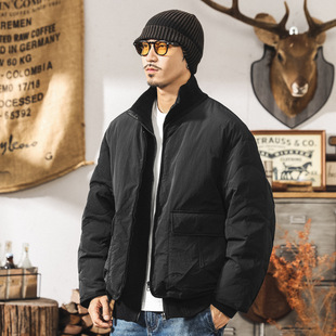 加大码蓬松羽绒服假两件90%纯白鸭绒男冬季加厚防风保暖200斤外套