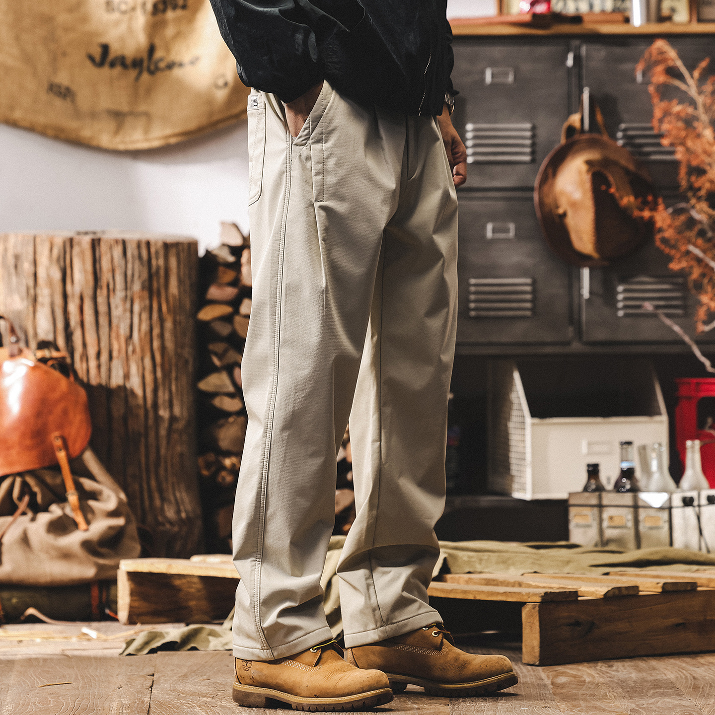 200斤加大码加绒长裤子