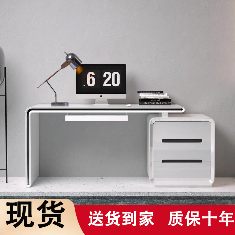 电脑桌台式卧室家用笔记本小户型双人简易口腔医院烤漆办公书桌