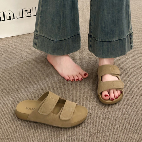 复古绝美软底拖鞋女夏季勃肯凉鞋2026新款外穿女款半拖厚底0625k