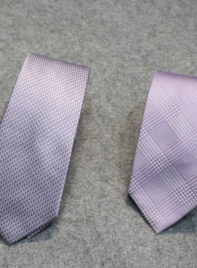 蓝豹/男士紫色款商务休闲领带 100%桑蚕丝面料 145*7*4.5