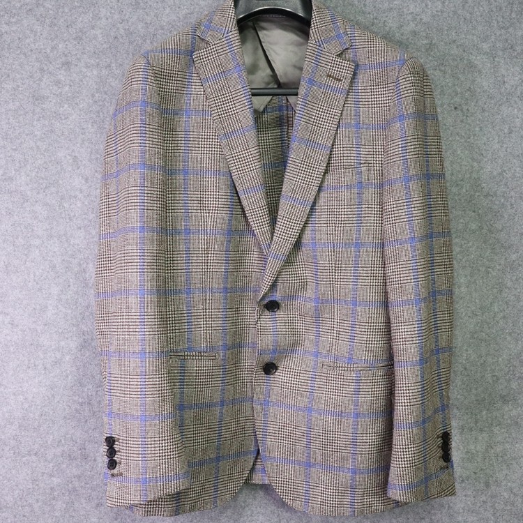 蓝豹/bespoke系列休闲西服  47%羊毛32%丝21%亚麻 170 96Y