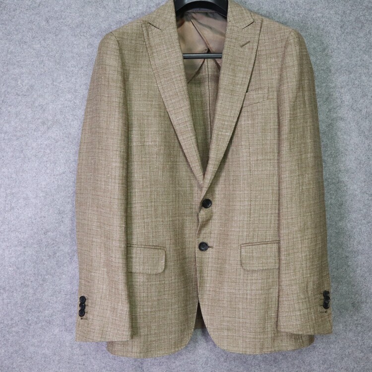 蓝豹/男士商务款西服 bespoke系列 57%亚麻43%羊毛 170 96Y