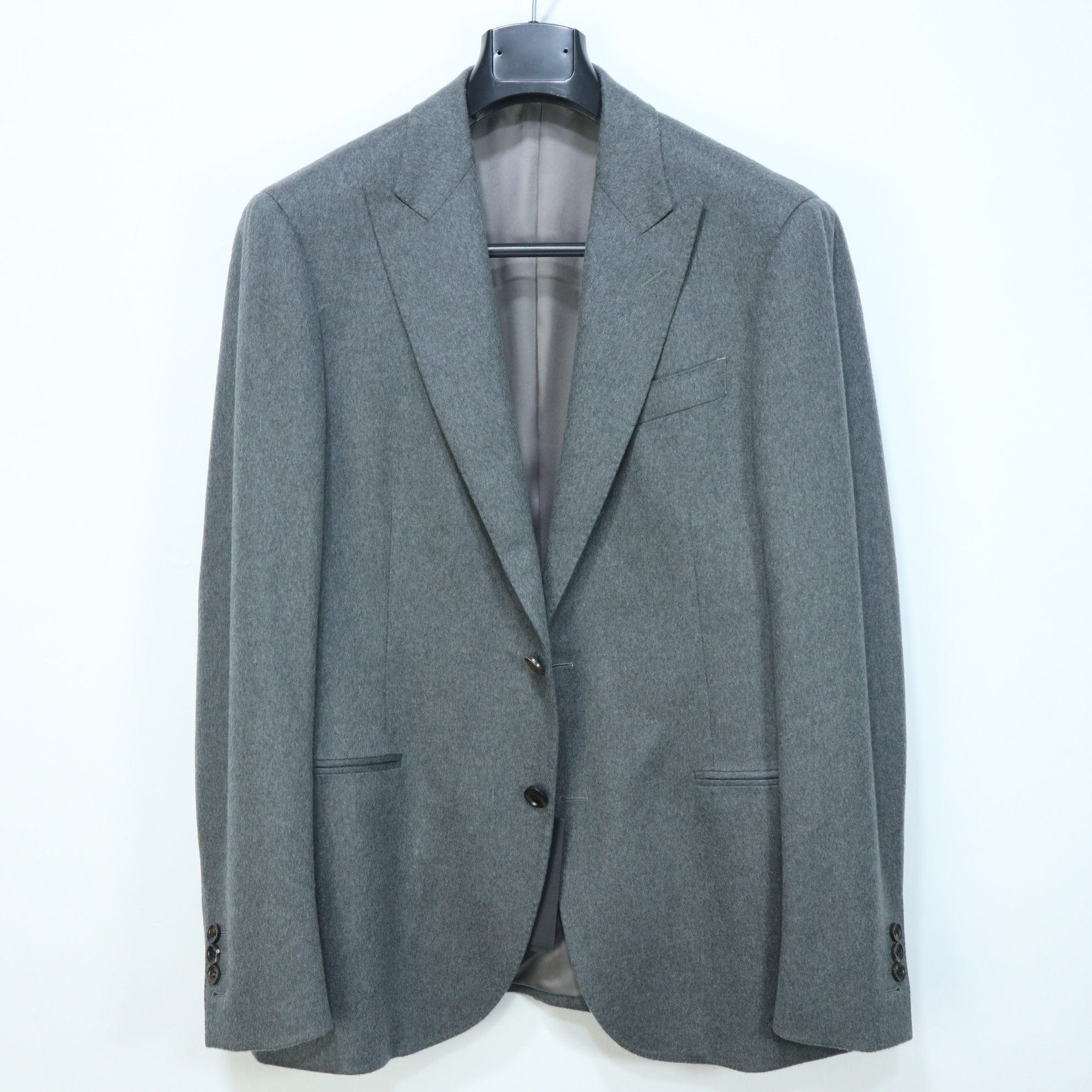 蓝豹/男士灰色商务秋冬款加厚超修身纯羊绒休闲西服50码