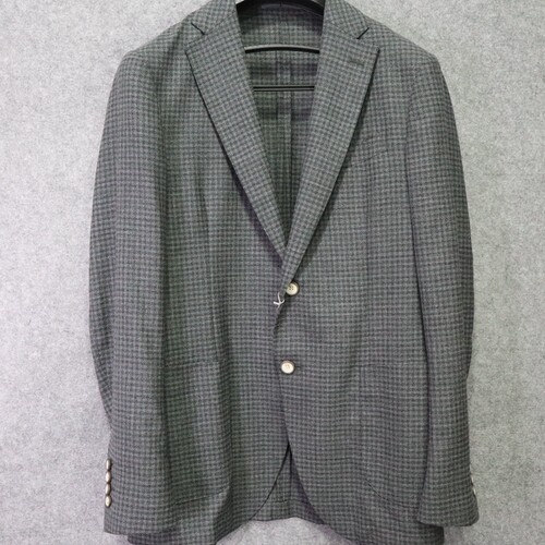 蓝豹/男士one系列灰格纹休闲西服 春夏薄款 超修身版 仅175/96B