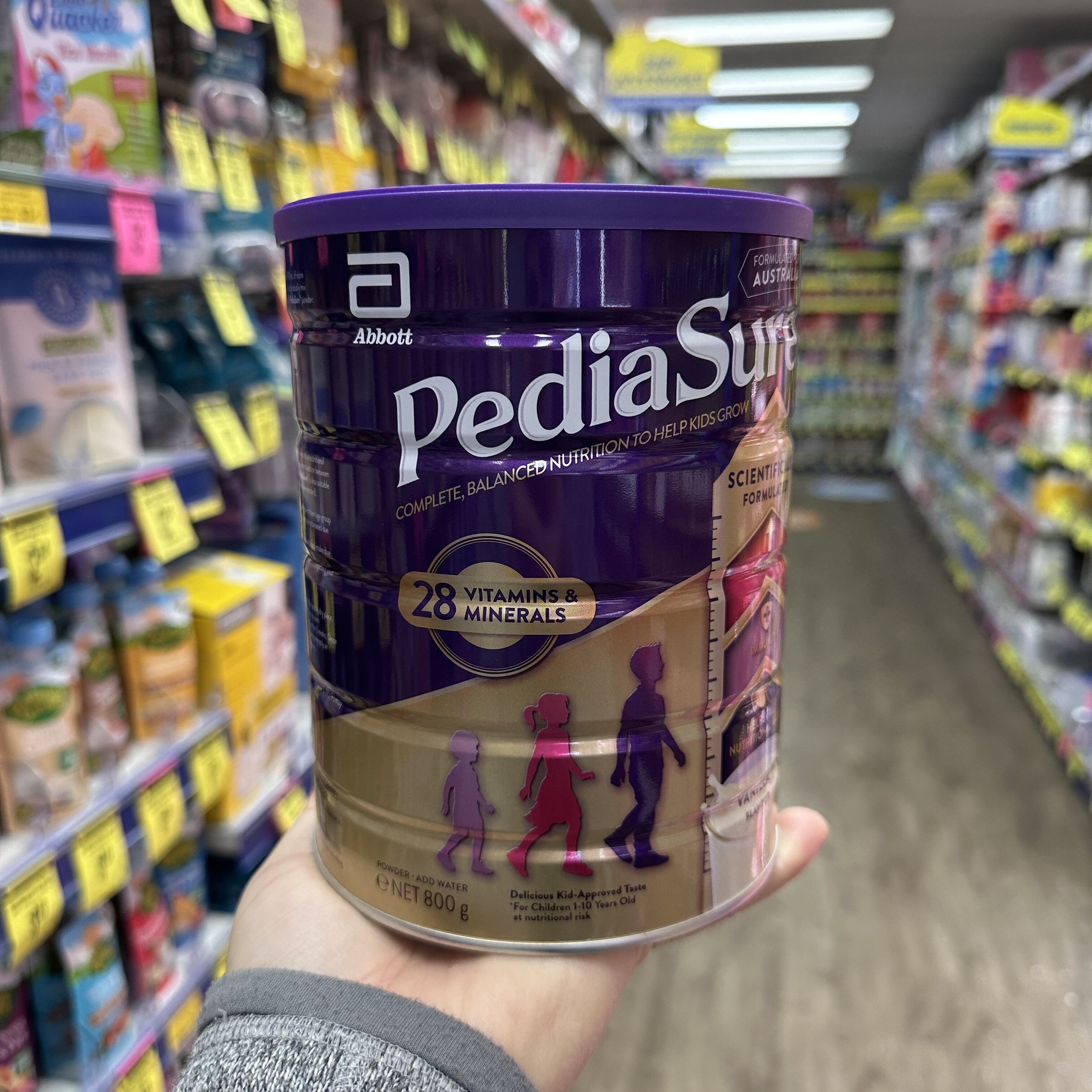 澳洲代购直邮雅培PediaSure小安素儿童奶粉1-10岁850g