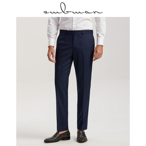 十米布男士西裤商务黑色直筒休闲