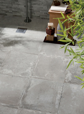 LOFT灰色水泥瓷砖 别墅庭院花园哑光防滑防冻室内外古墙地砖600