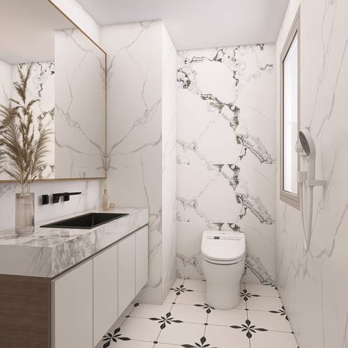 寒江雪柔光肌肤釉瓷砖600×1200厨房卫生间墙砖客厅大理石地砖