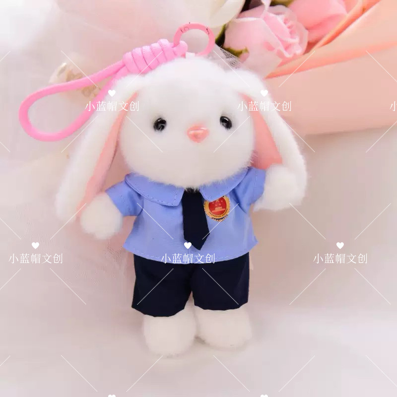 新款检察官萌宠钥匙扣挂件/包包挂件（可定制） 检察院文创礼品
