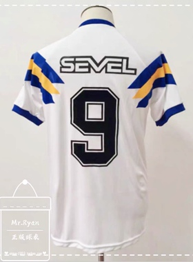 【展示】90-91 博卡青年 客场 白色球衣 9号 巴蒂斯图塔 球员版