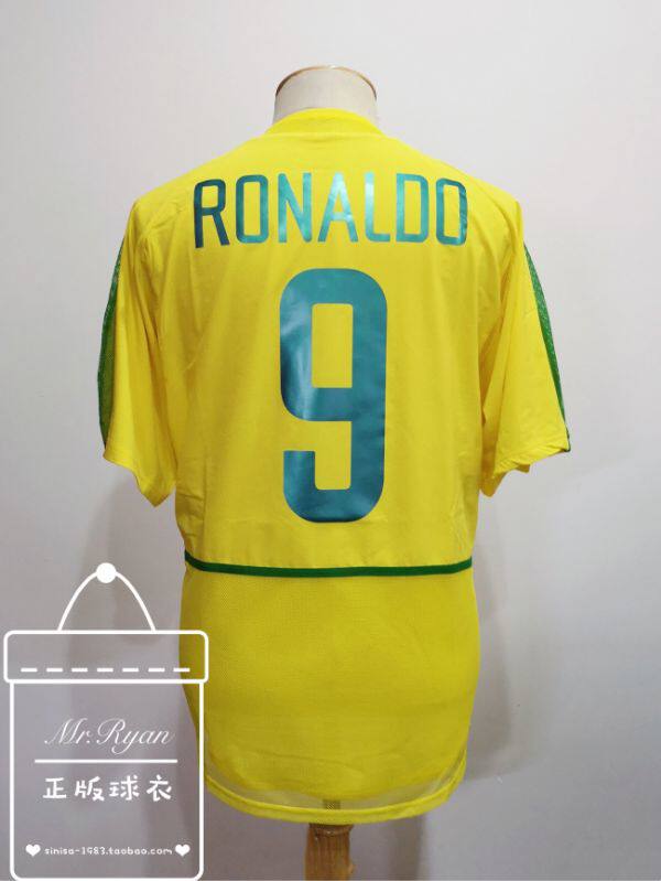 2002 世界杯 02-04 巴西 主场球衣 9号 罗纳尔多/11号 小罗 代购