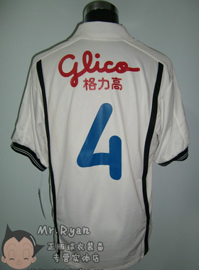 【2001 上海申花 托普 白色客场 4号 吴承瑛 落场球衣 展示】