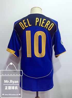 04-05 尤文图斯 客场 蓝色球衣 10号 皮耶罗/11号 内德维德