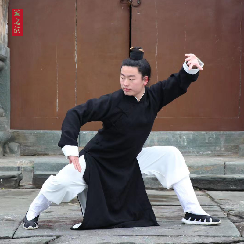武当道之韵叶问款武术服装道服亚麻春夏秋冬练功服男女休闲太极服