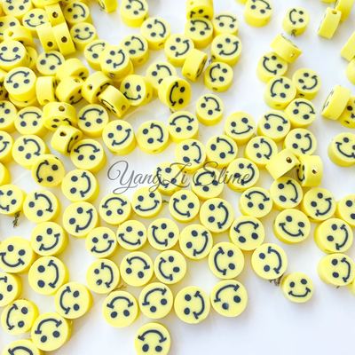 diy泫雅风黄色软胶填充珠子