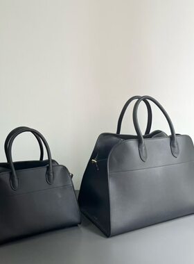 Margaux15头层牛皮大容量托特包